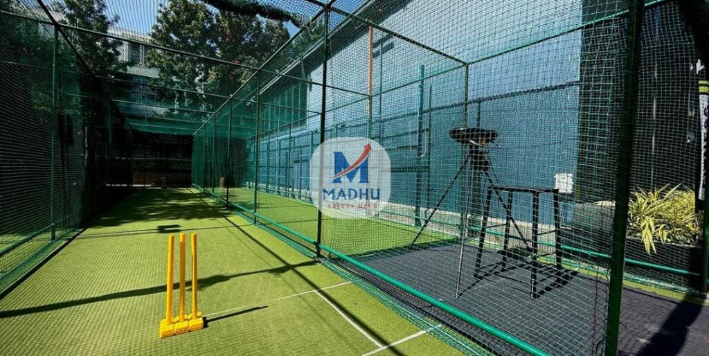 Cricket practice nets installation in Andhra Pradesh for sports academies, grounds, and training facilities